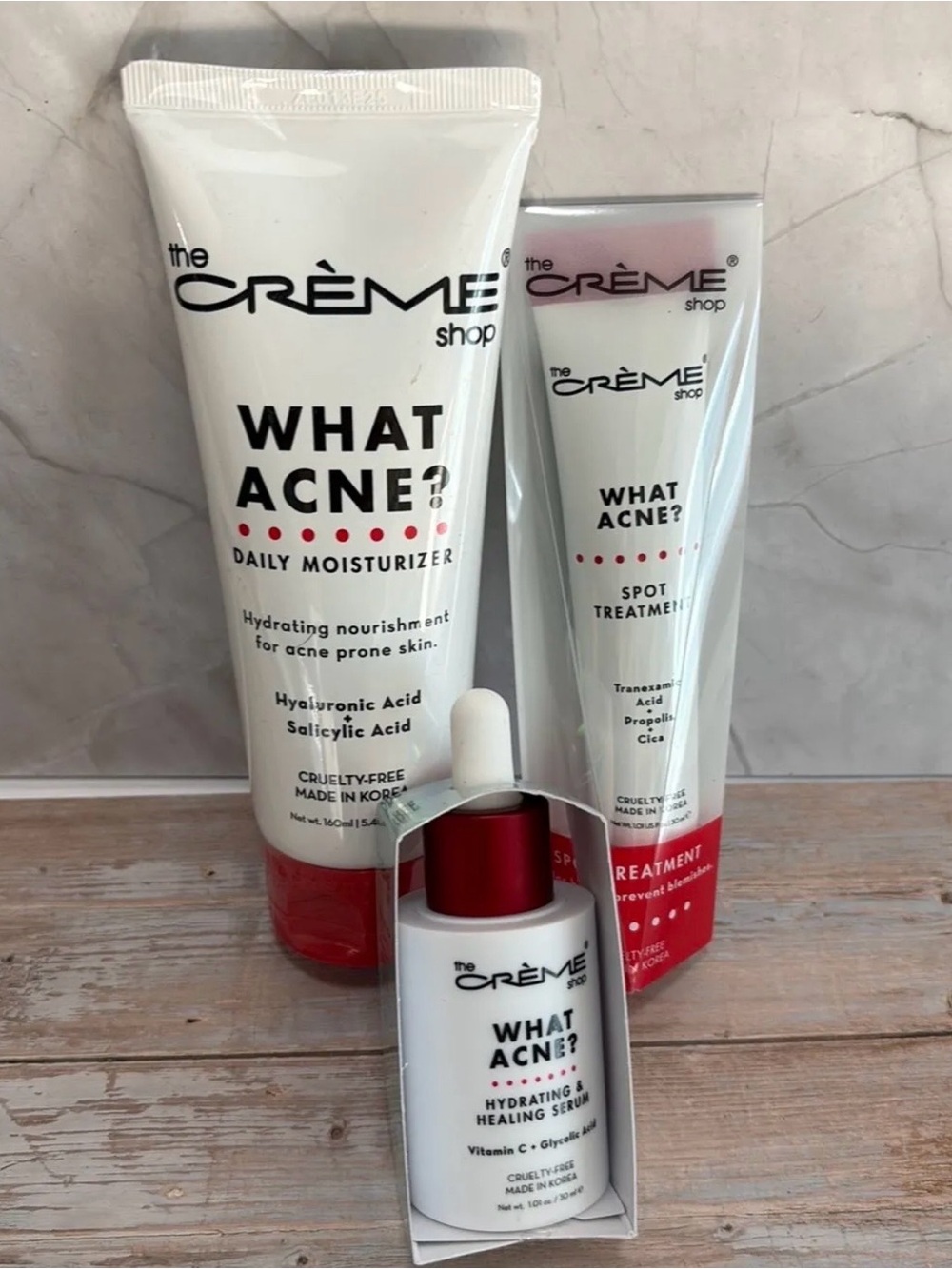 The Crème Shop WHAT ACNE? Hydrating & Healing Serum – White